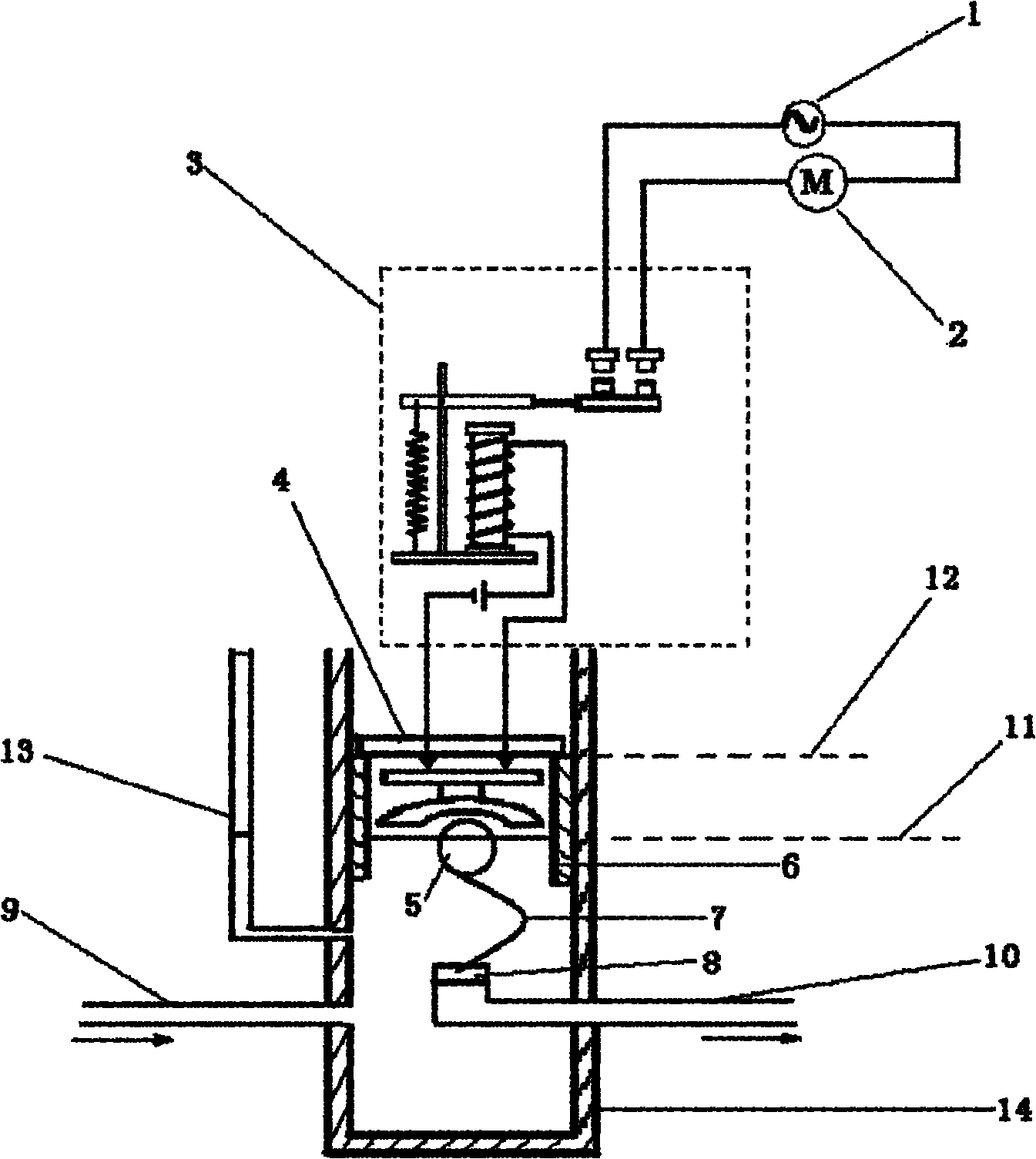 Device for automatically controlling irrigation and water draining of paddy field