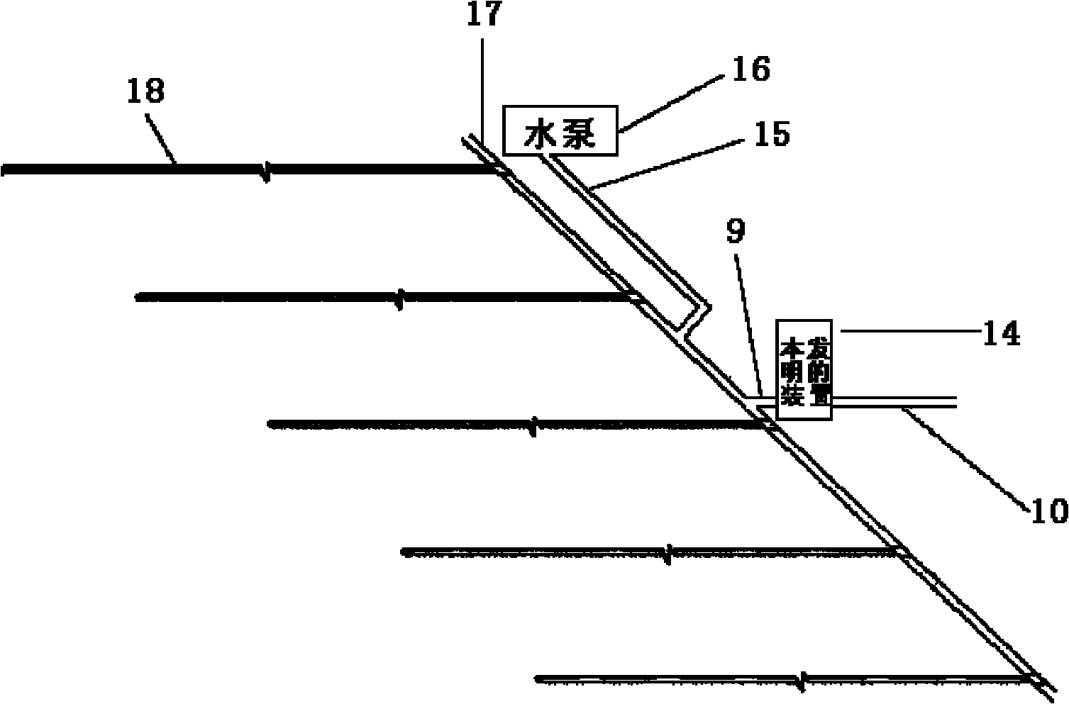 Device for automatically controlling irrigation and water draining of paddy field