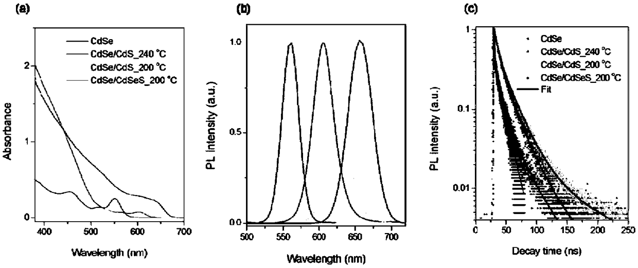 Core-shell structure quantum dot with transition layer, fabrication method and application of core-shell structure quantum dot, photoanode, solar photo-electro-chemical device and application of solar photo-electro-chemical device