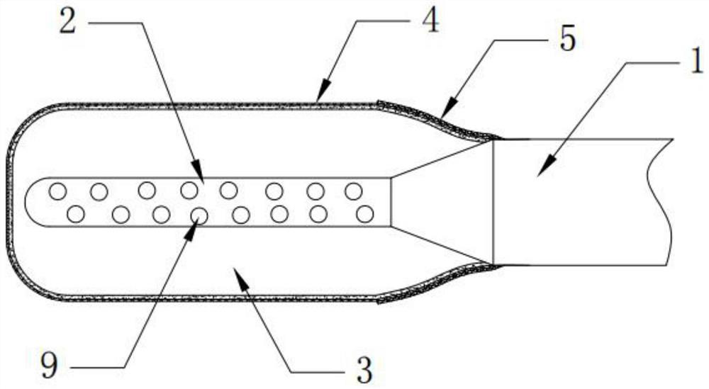 Drainage system easy to pull out and capable of preventing residual tissue effusion