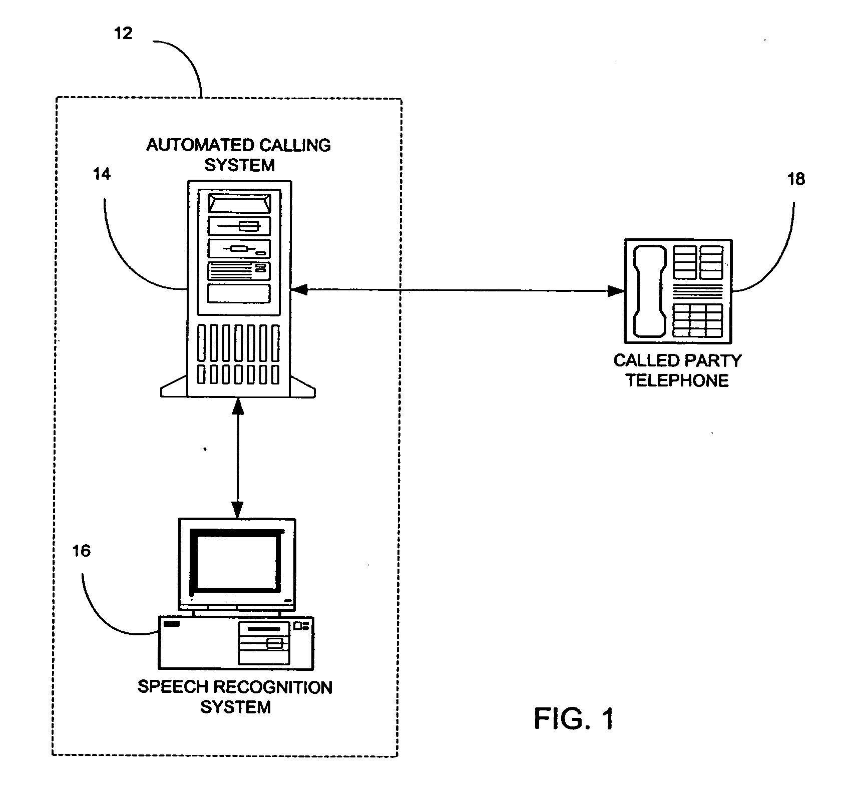 Speech recognition method of and system for determining the status of an answered telephone during the course of an outbound telephone call