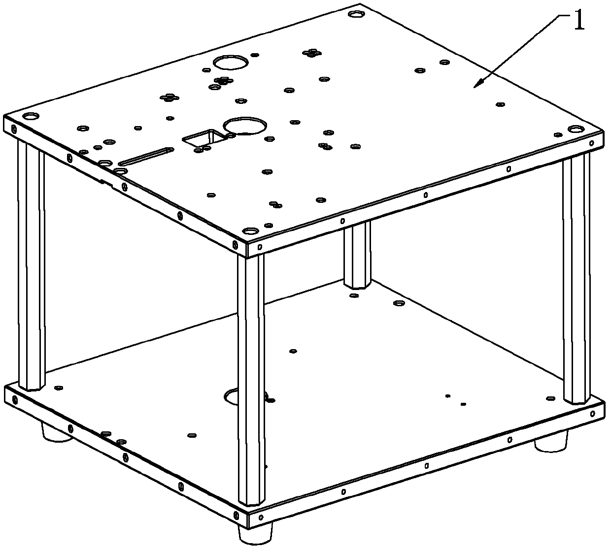 Automatic gluing machine for periphery of E-type magnetic core