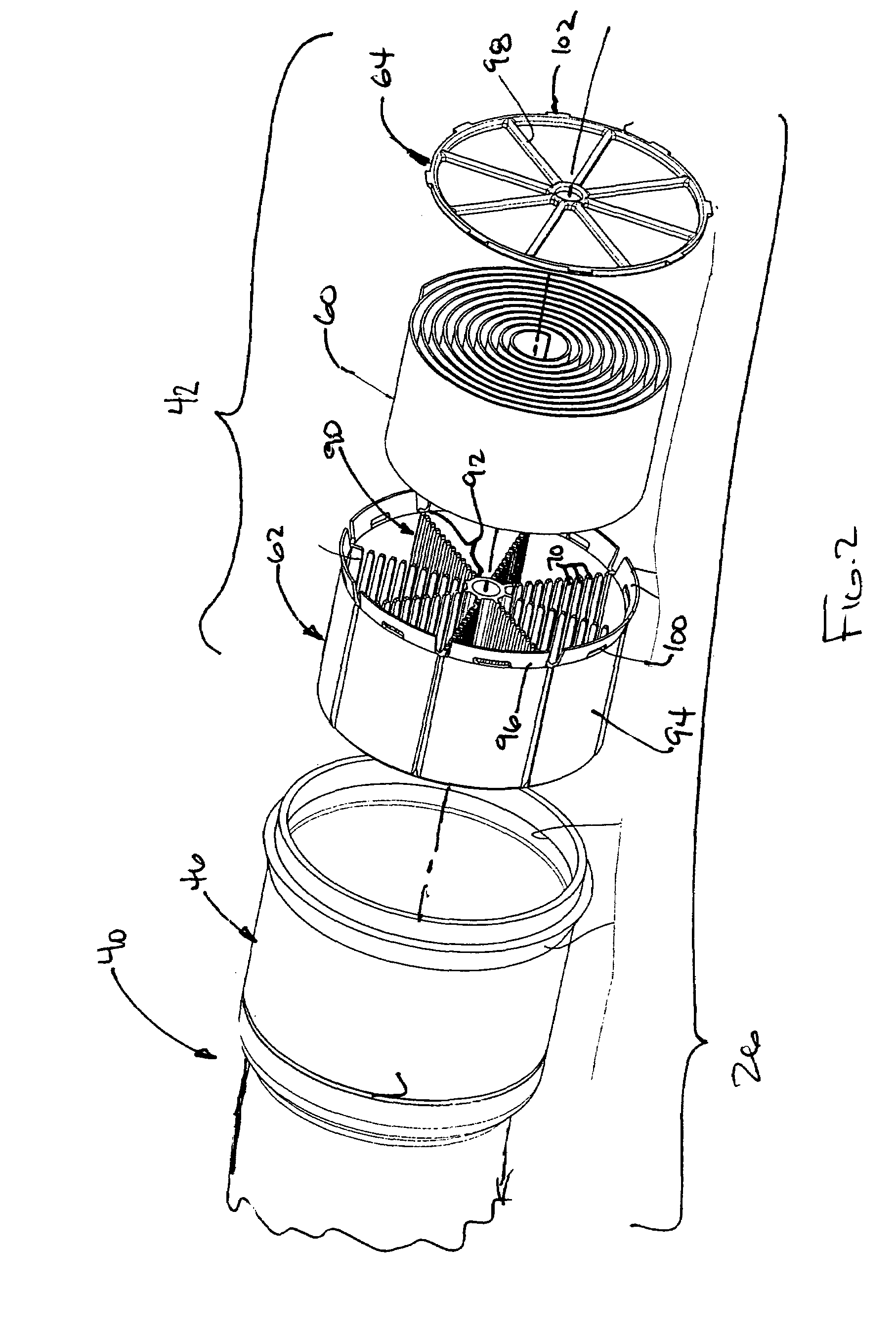 Air induction system with hydrocarbon trap assembly