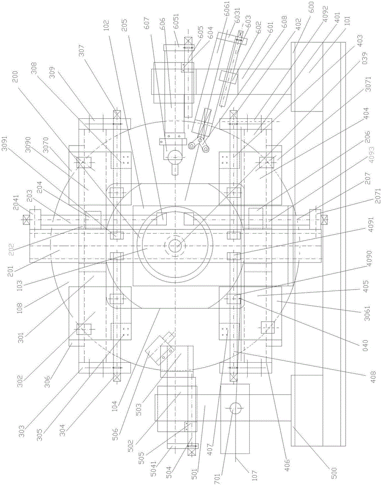 Spiral stirrup continuously and synchronously machining machine and machining method