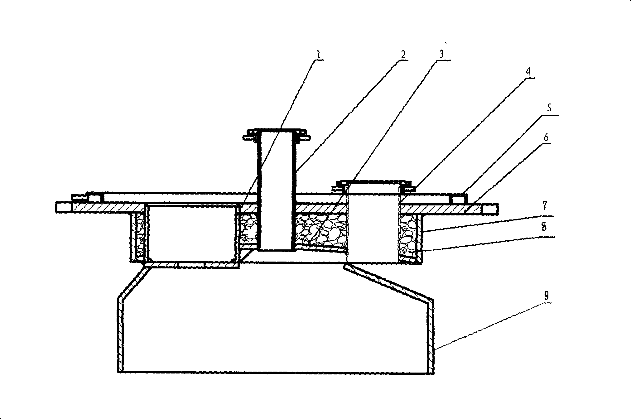 Reactor cap for manufacturing titanium sponge