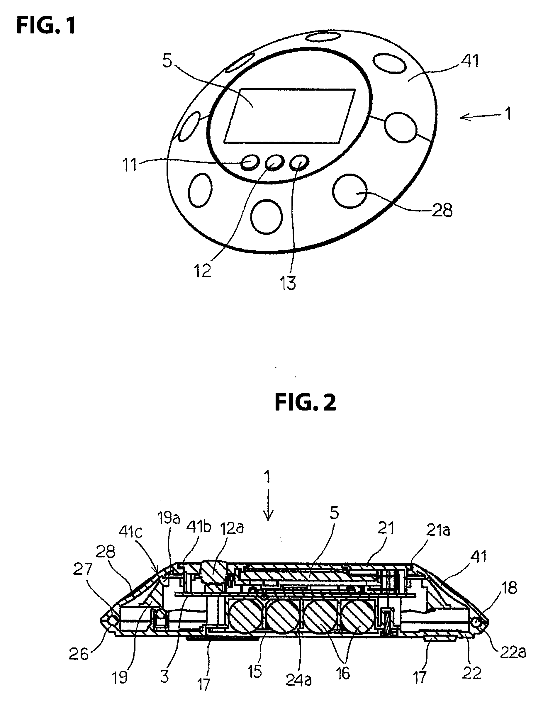 Stationary remote control transmitting device