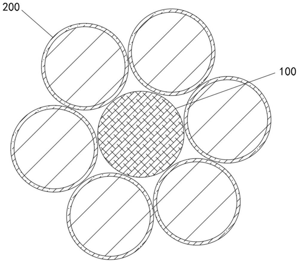 Wear-resistant ship mooring rope