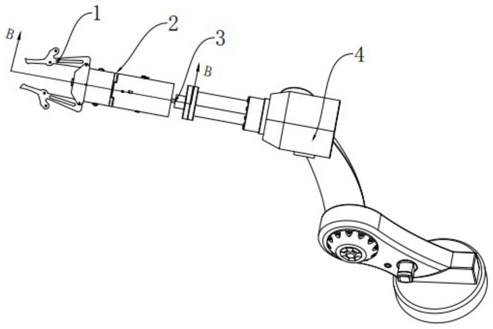 Quick dismounting mechanism for industrial robot clamping paw and dismounting method of quick dismounting mechanism