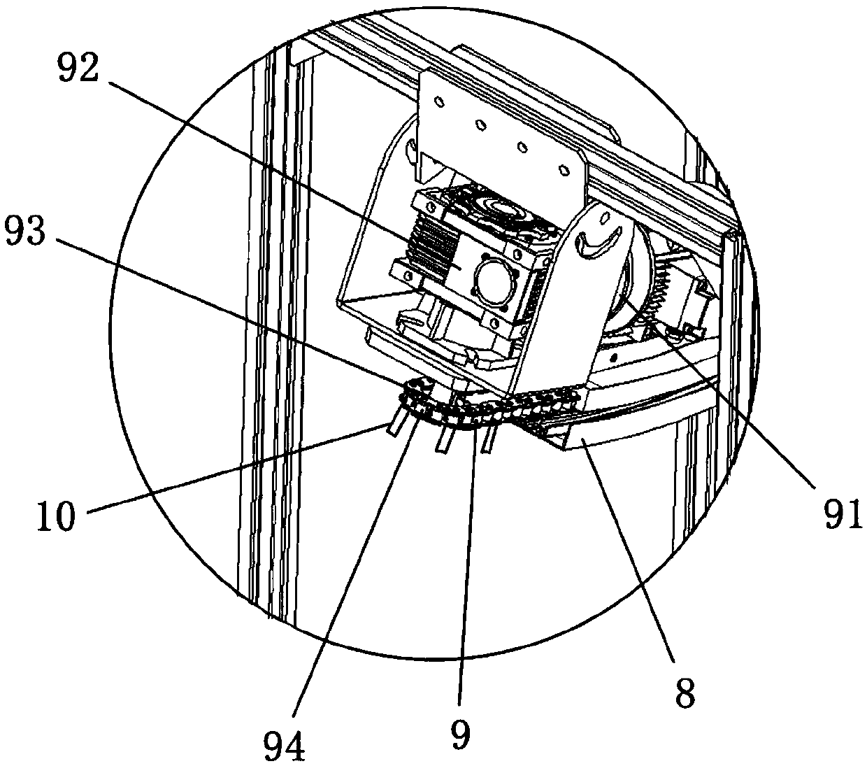 Suspension sorting device