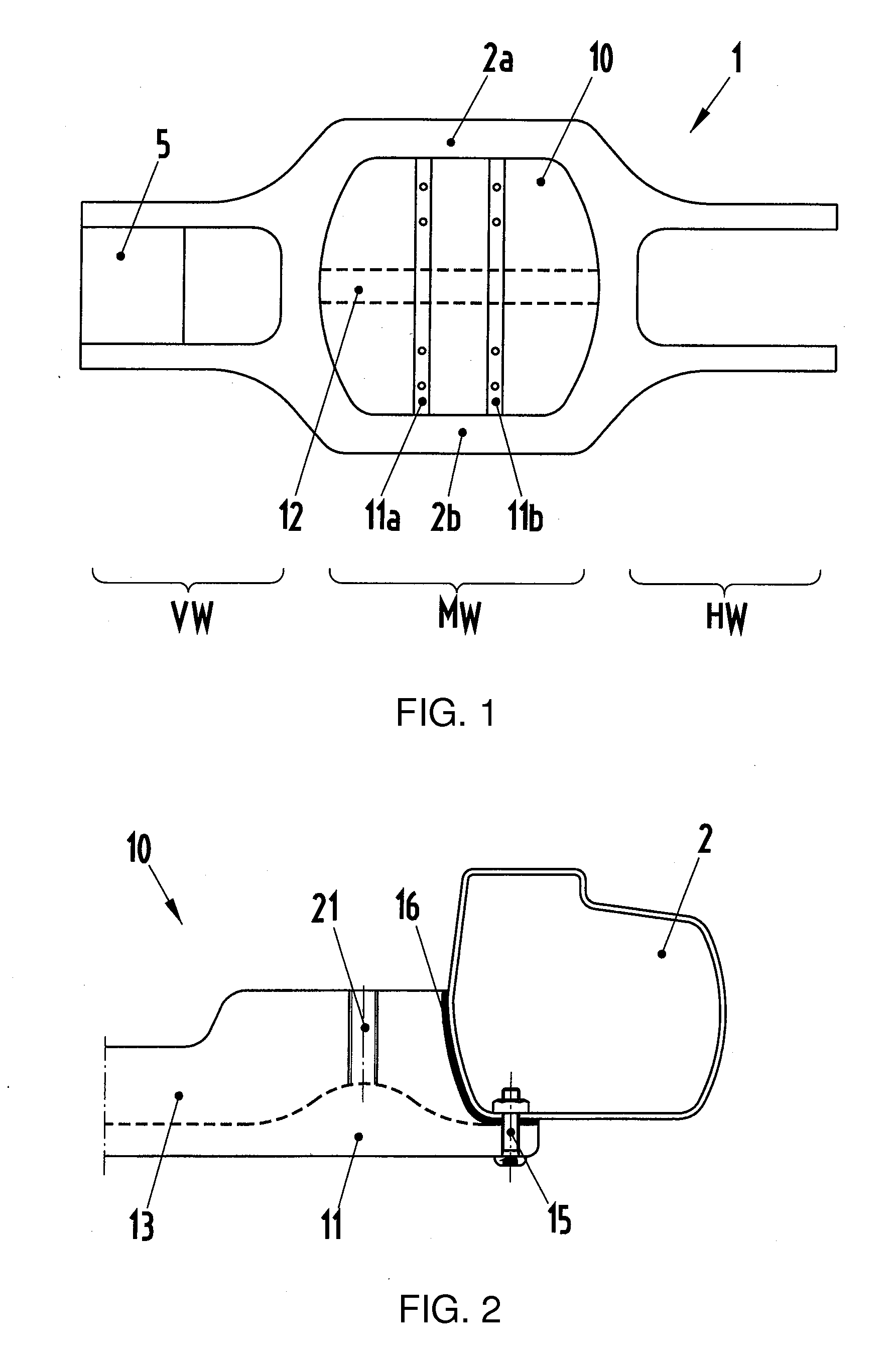 Central floor part of a vehicle body