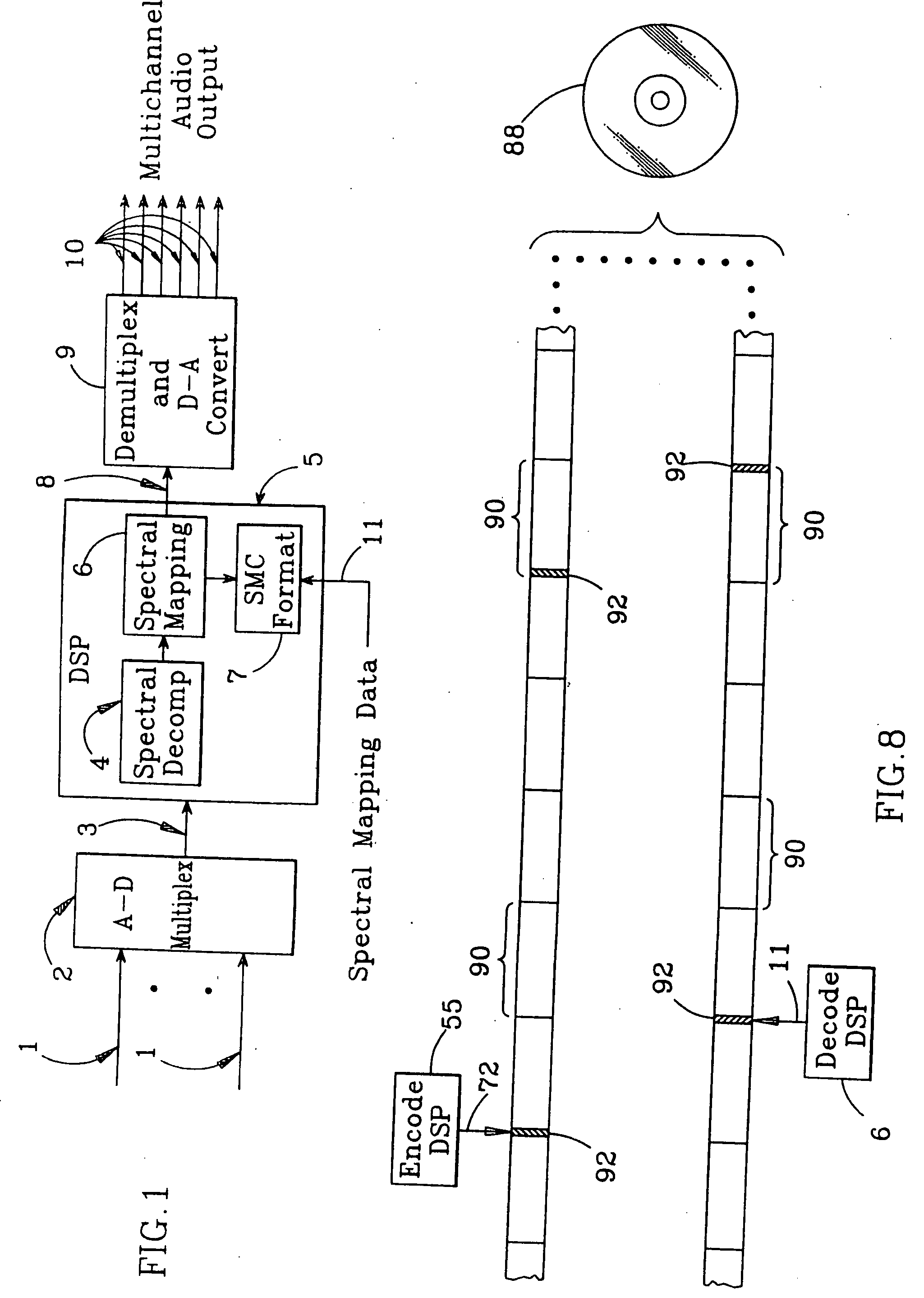 Multichannel spectral vector mapping audio apparatus and method