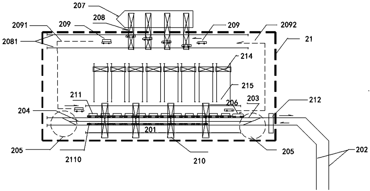 Container transportation system and method based on river and ocean combined transportation