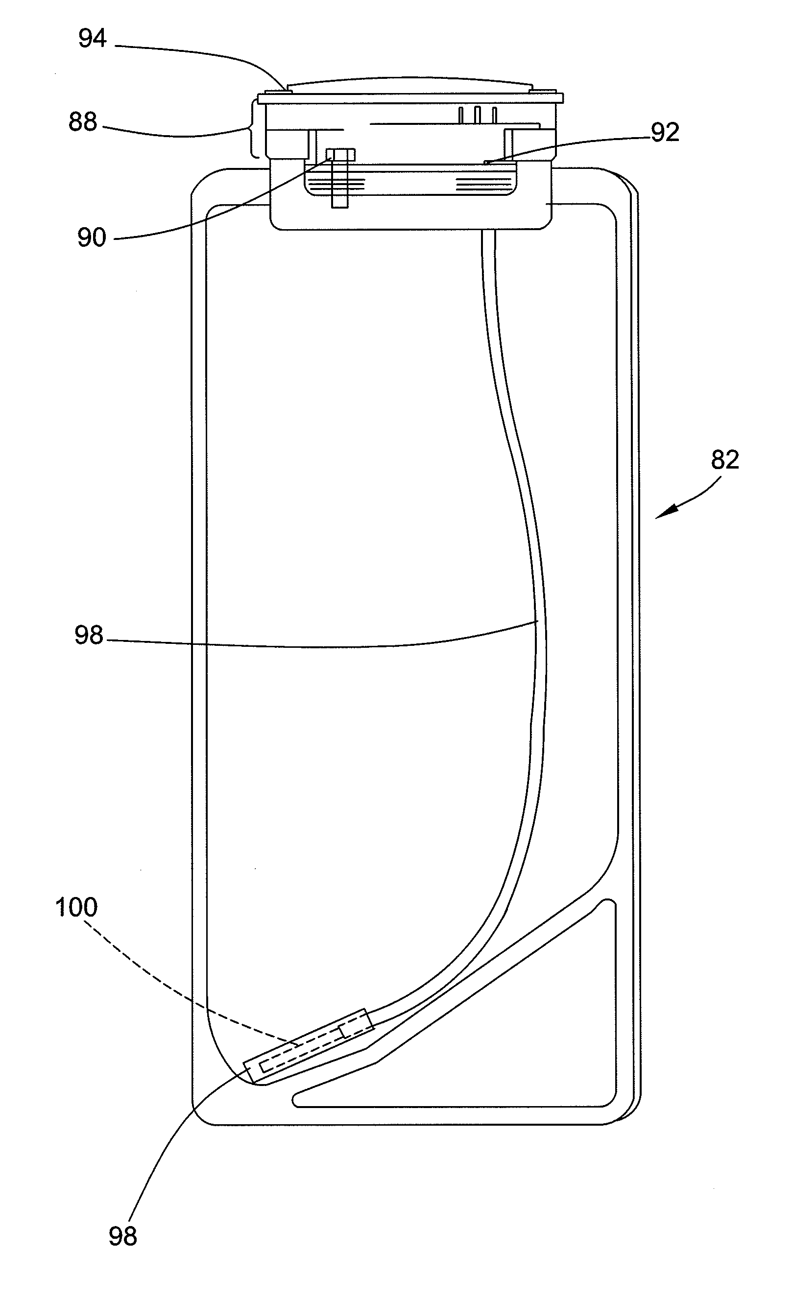 Method for removing gases from a container having a powdered concentrate for use in hemodialysis