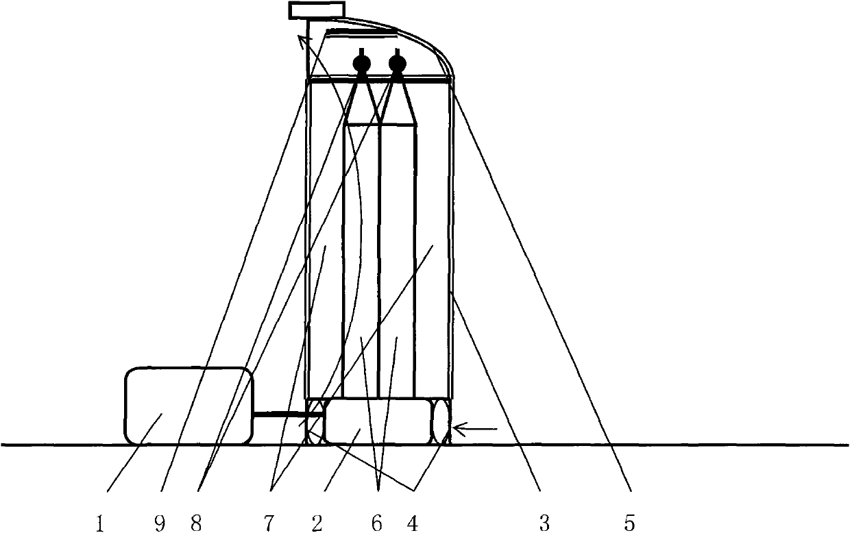 Siphon air cooling thermal power generation device