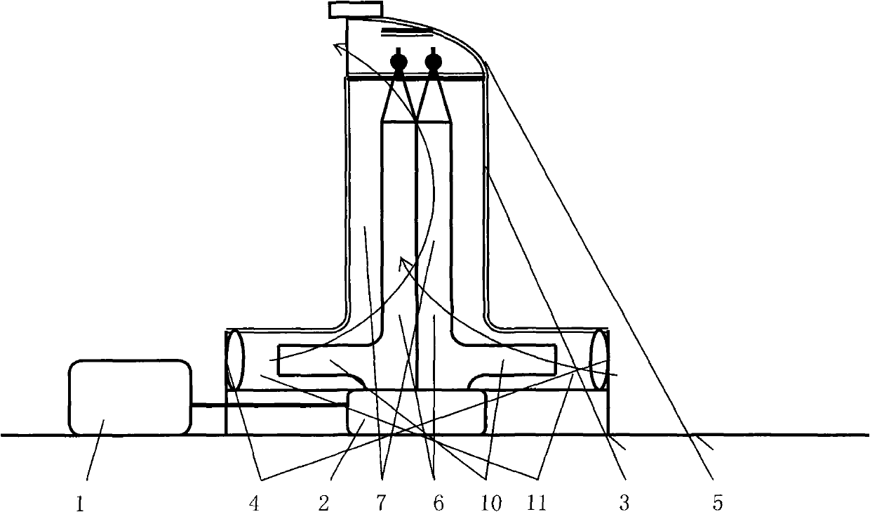 Siphon air cooling thermal power generation device