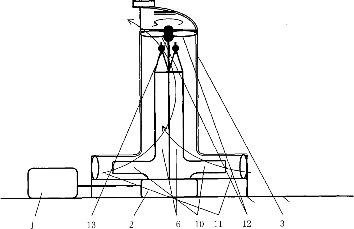 Siphon air cooling thermal power generation device