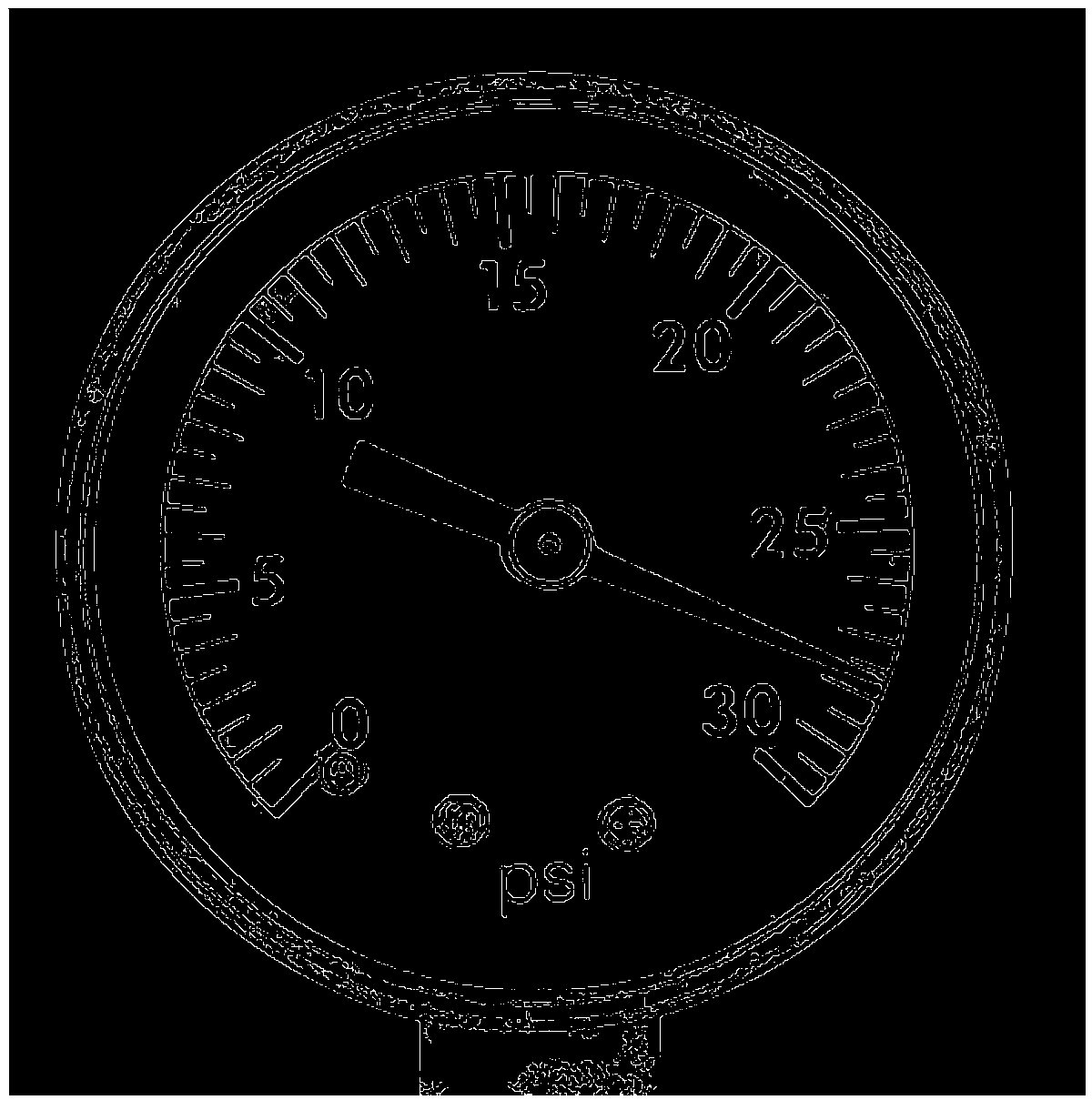 Circular pointer type meter reading method of a switch cabinet detection device