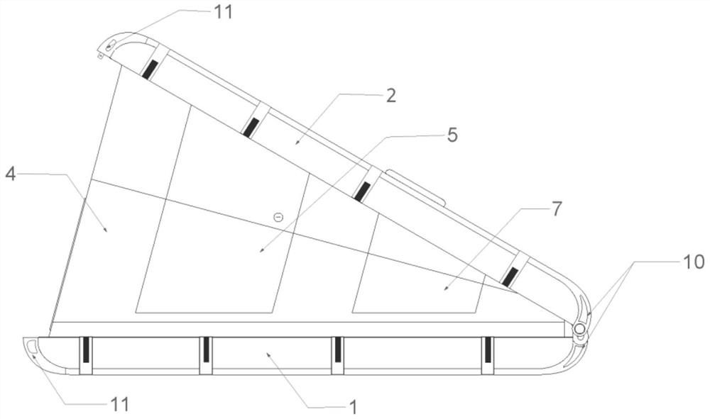 Carbon fiber car roof tent