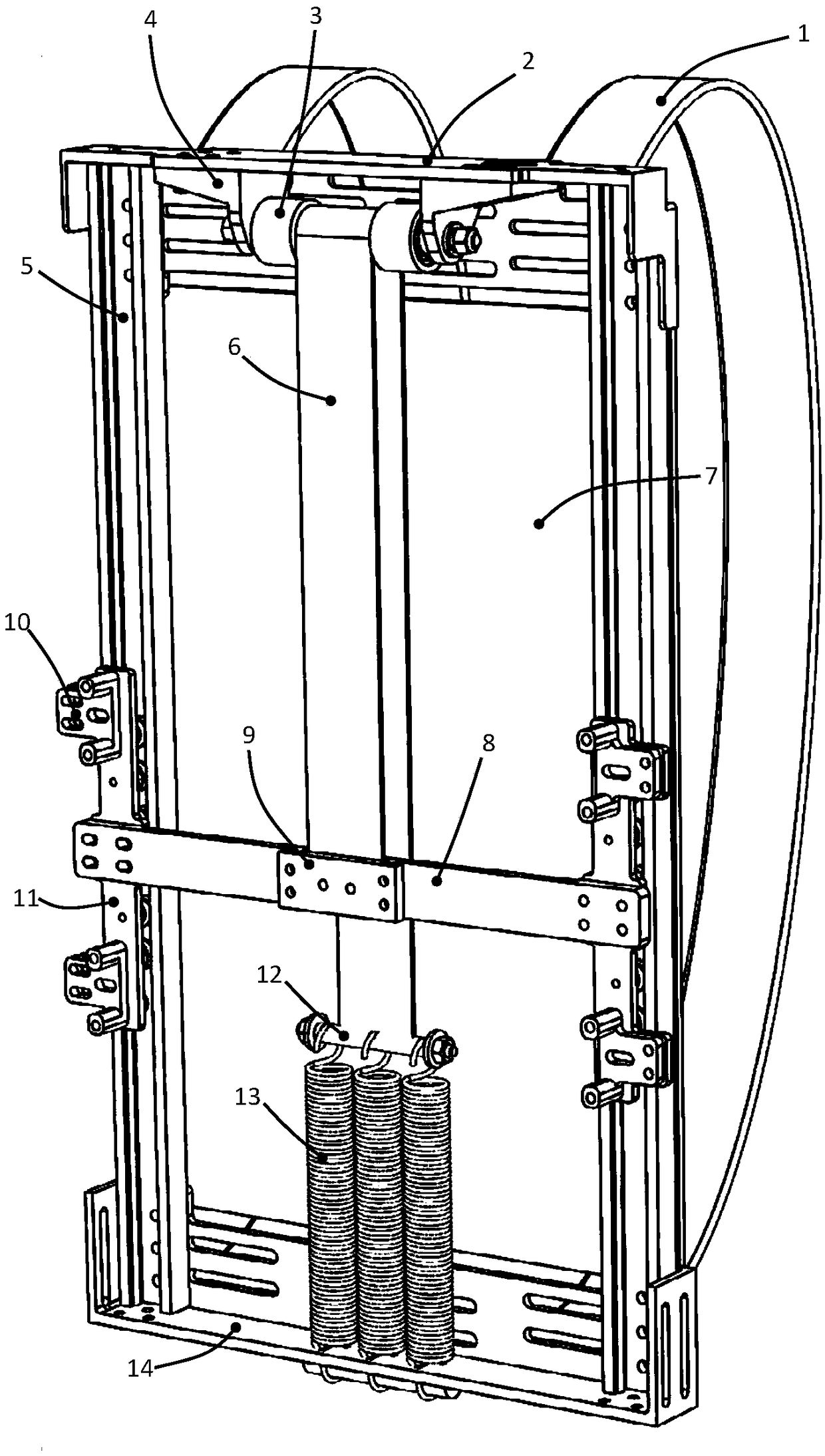 Dynamic load reduction device for backpacks