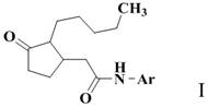 A kind of 2-(3-oxo-2-pentylcyclopentyl)acetamide derivative and its application