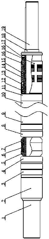 High-temperature high-pressure large-drift-diameter hydraulic sleeve packer