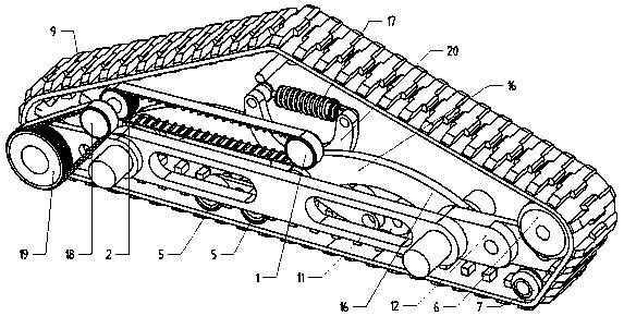 Automobile caterpillar band