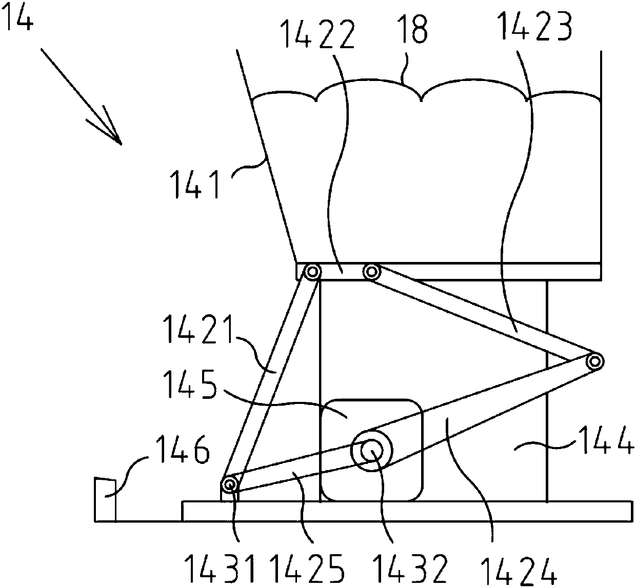 Connecting rod feeding device for cooking machine and cooking machine