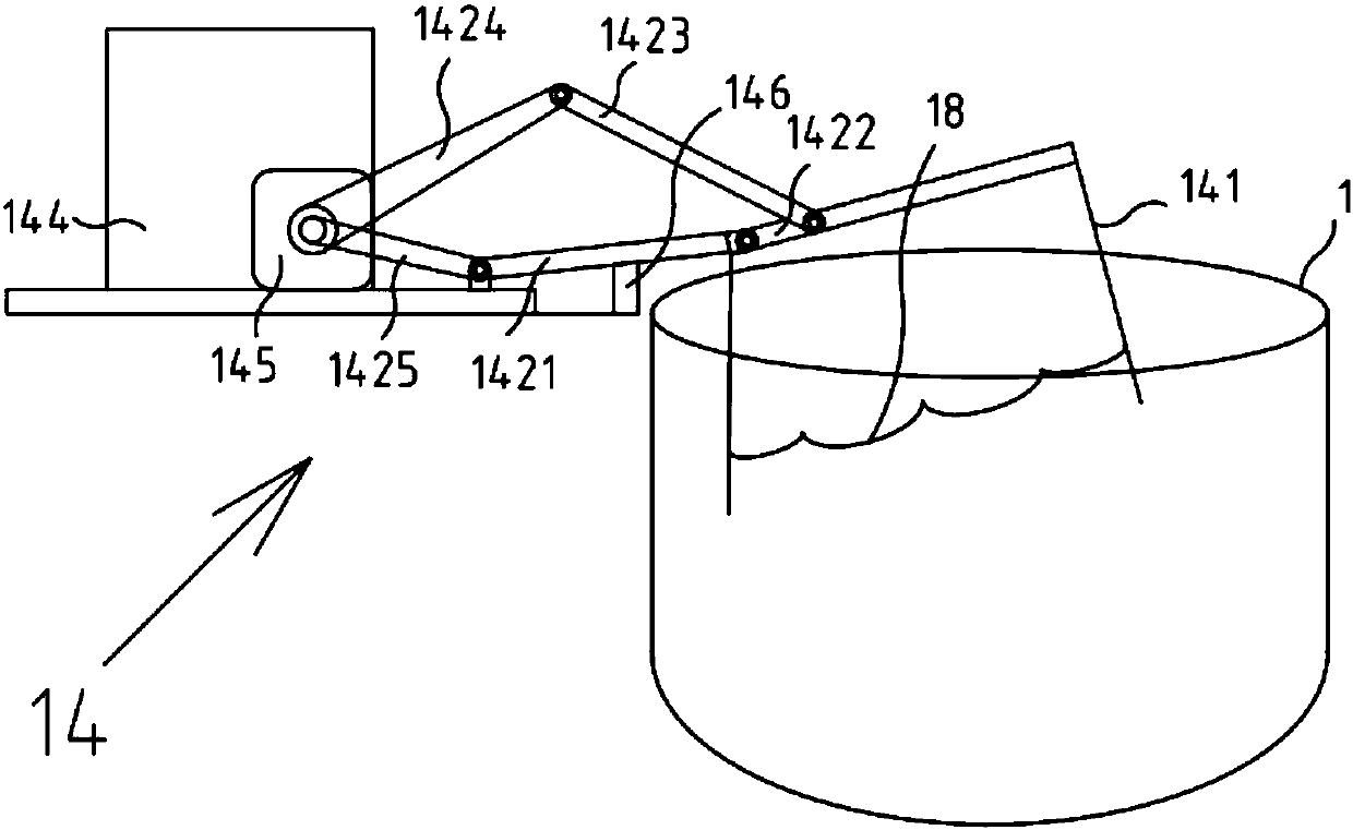 Connecting rod feeding device for cooking machine and cooking machine