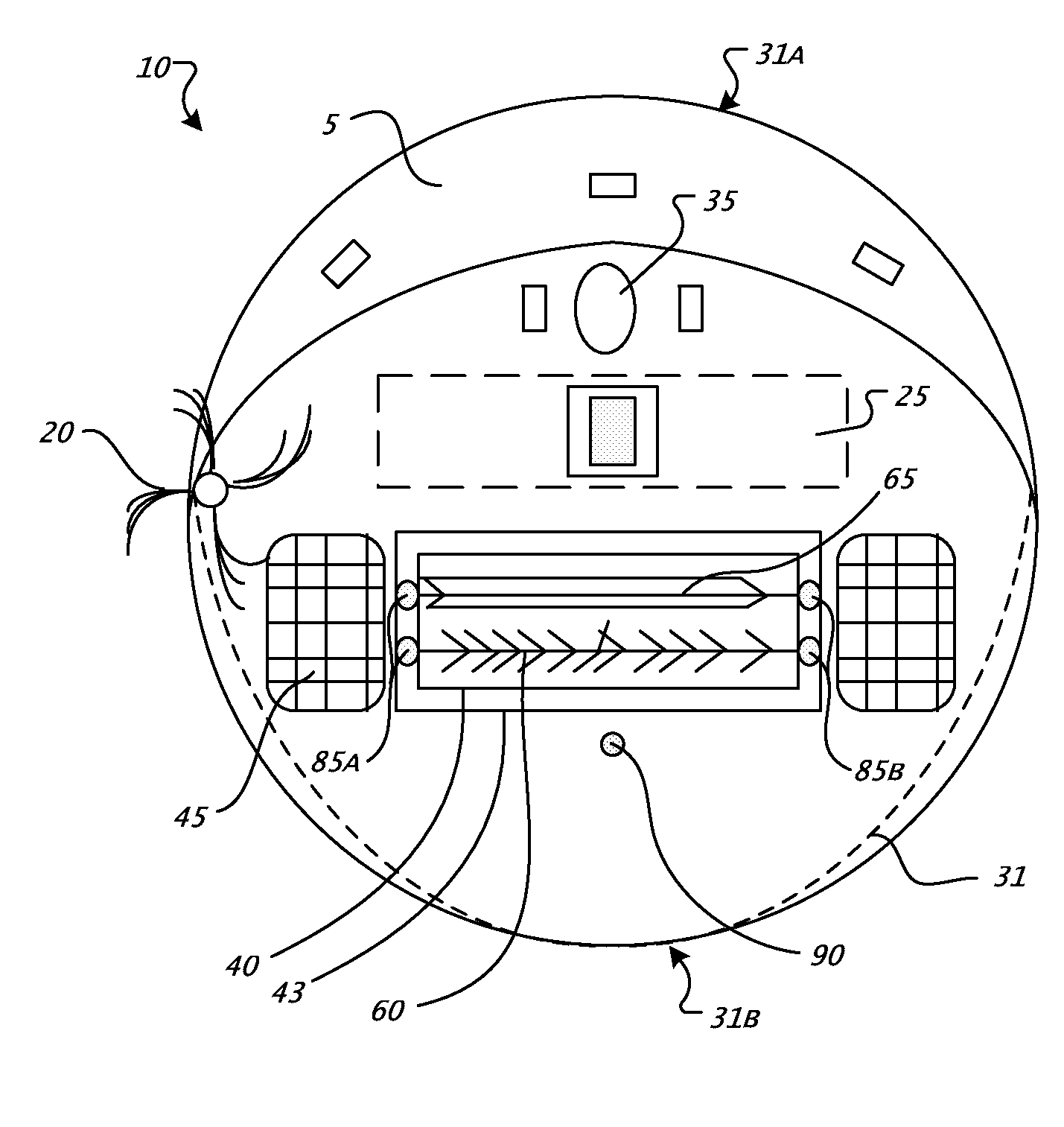 Cleaning Robot Roller Processing