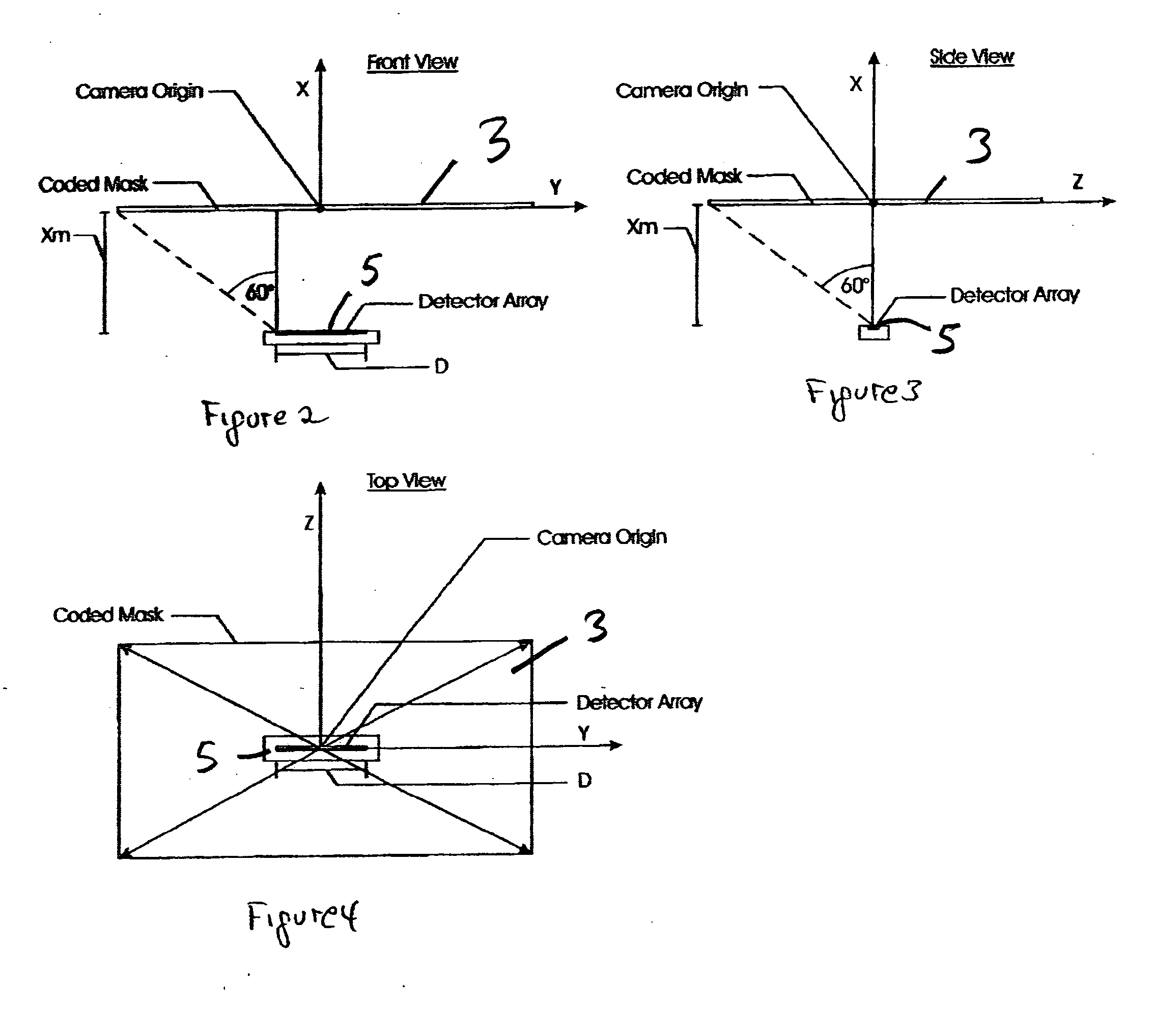 Sensor for determining the angular position of a radiating point source in two dimensions and method of operation