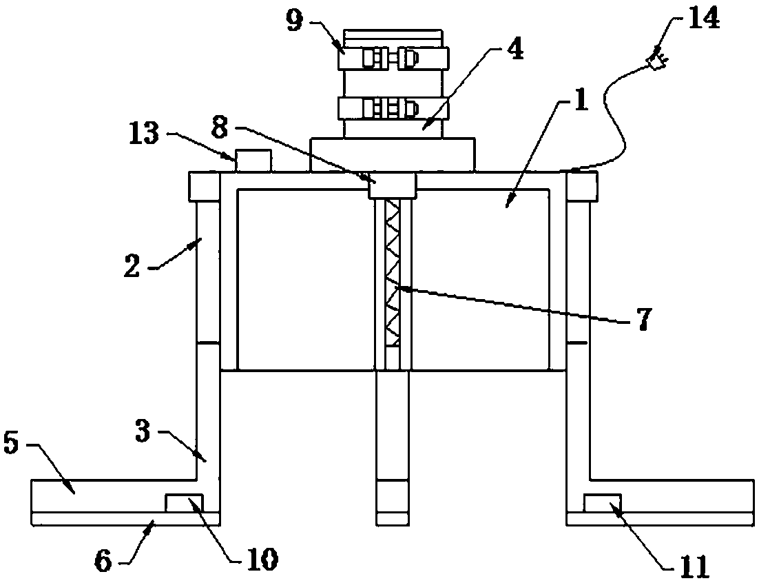 Core-drilling sampling auxiliary device for exterior wall thickness detection