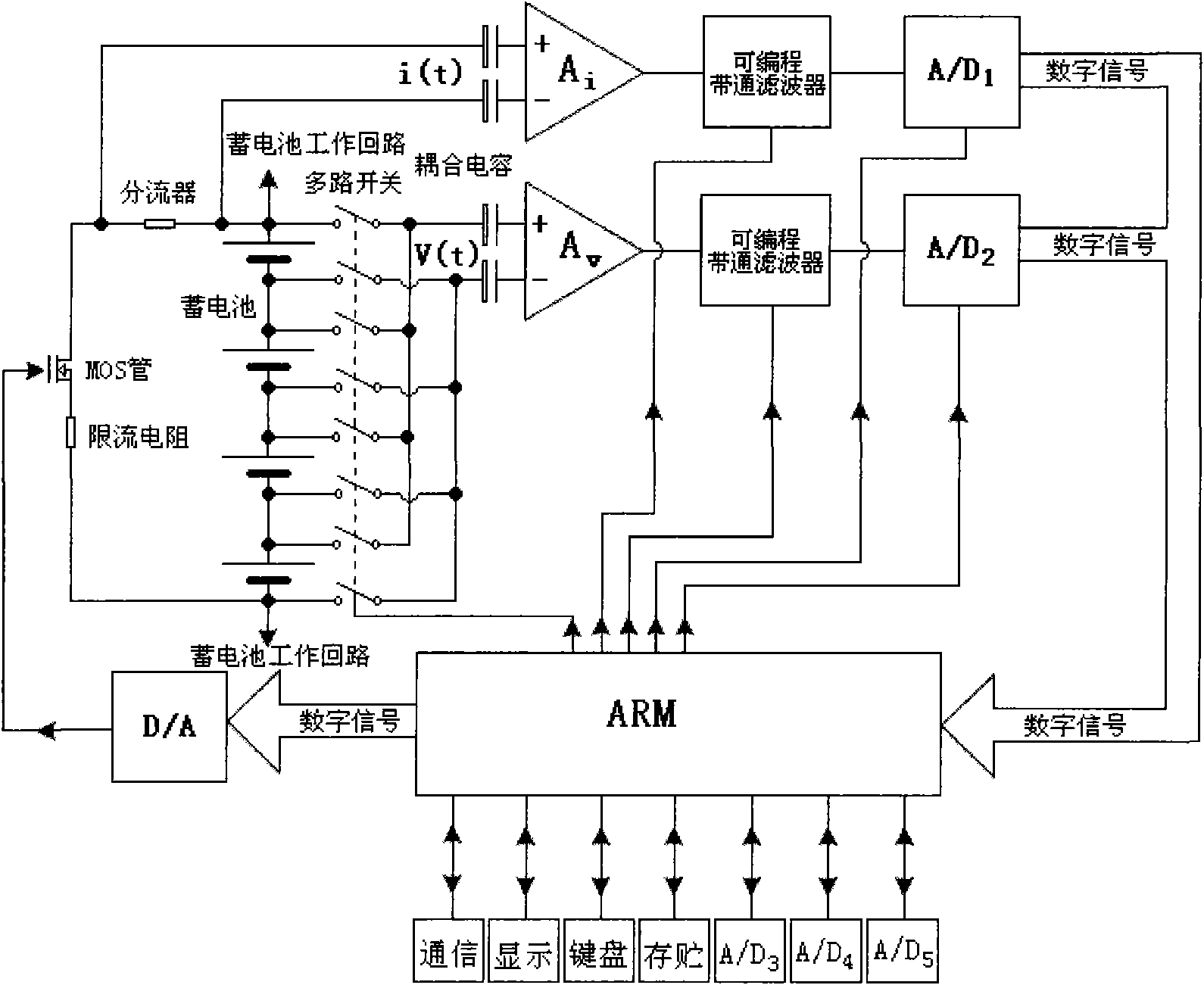 Device and method for detecting storage battery