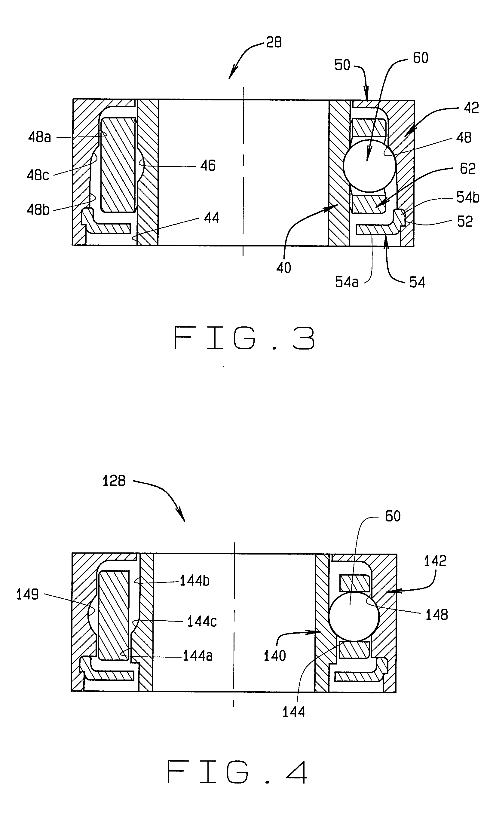 High speed ball bearing for dental or medical handpieces