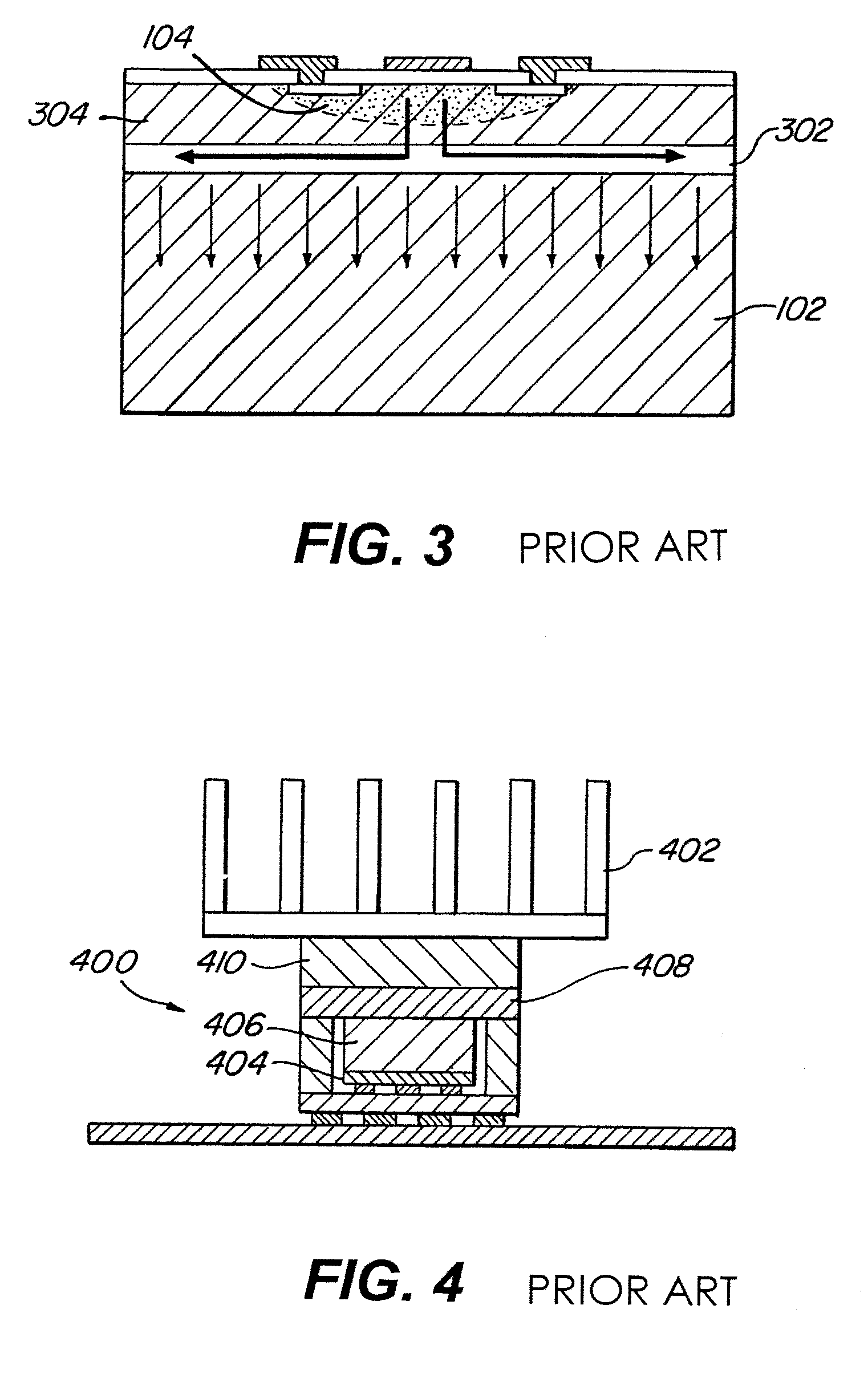 Lateral graphene heat spreaders for electronic and optoelectronic devices and circuits