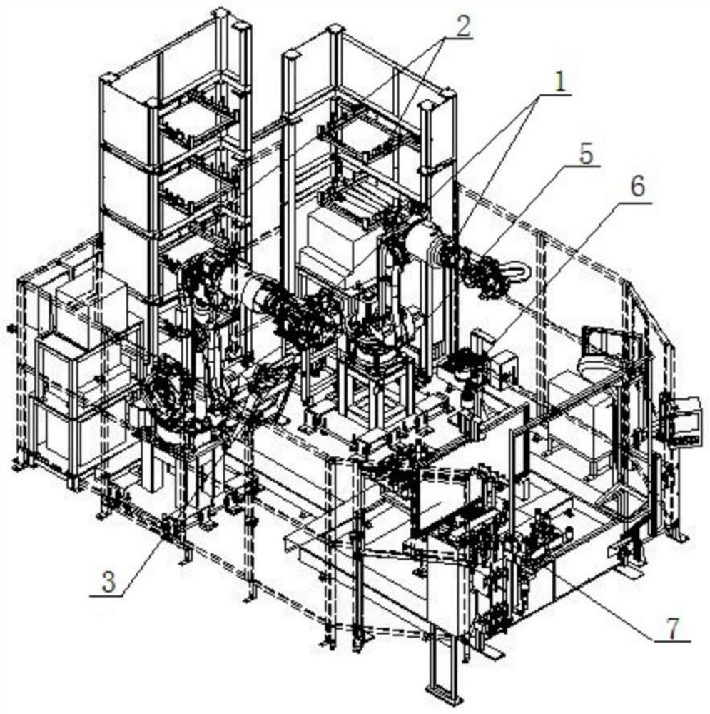 Robot welding workstation