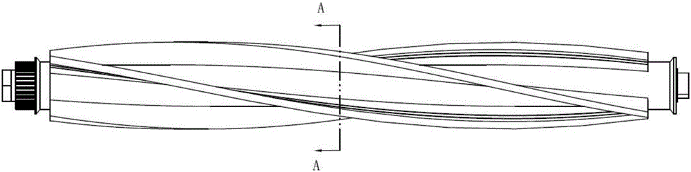 Rolling brush and cleaning appliance with same