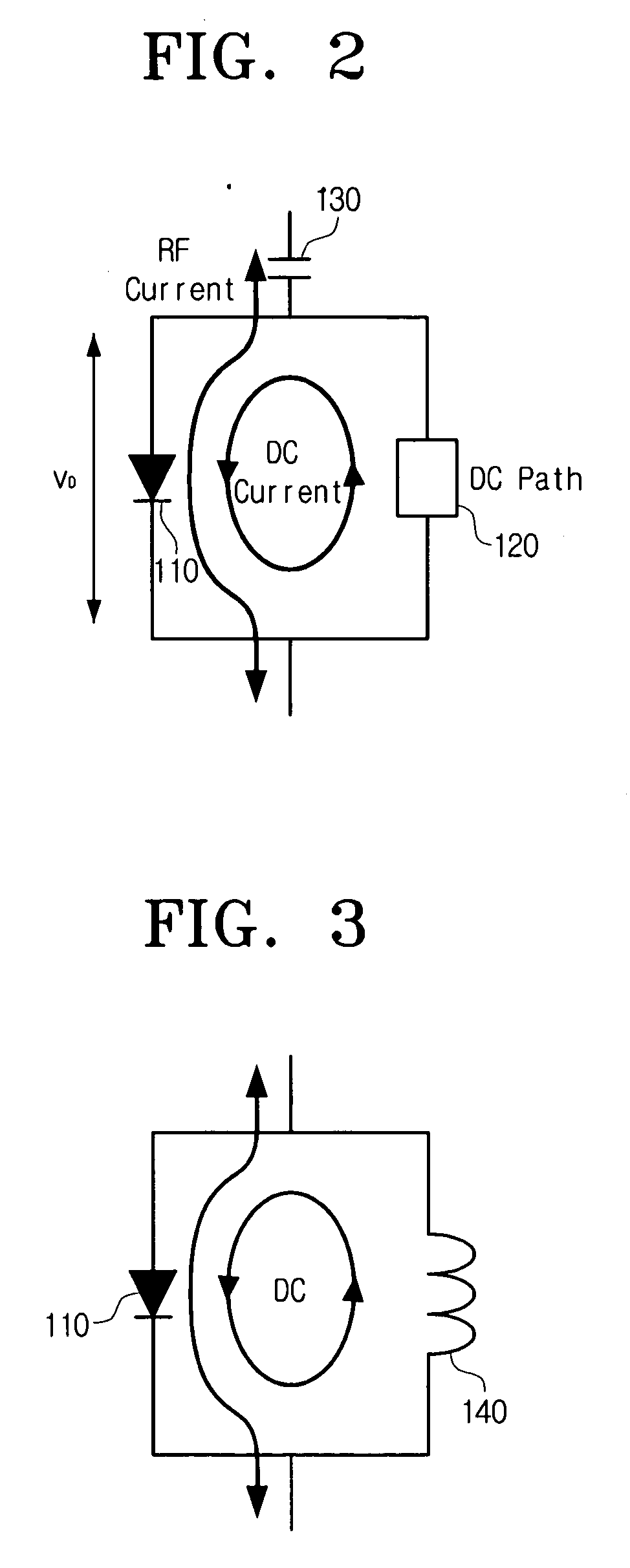 Diode circuit having passive element property, impedance modulator including the diode circuit, and DC source including the diode circuit