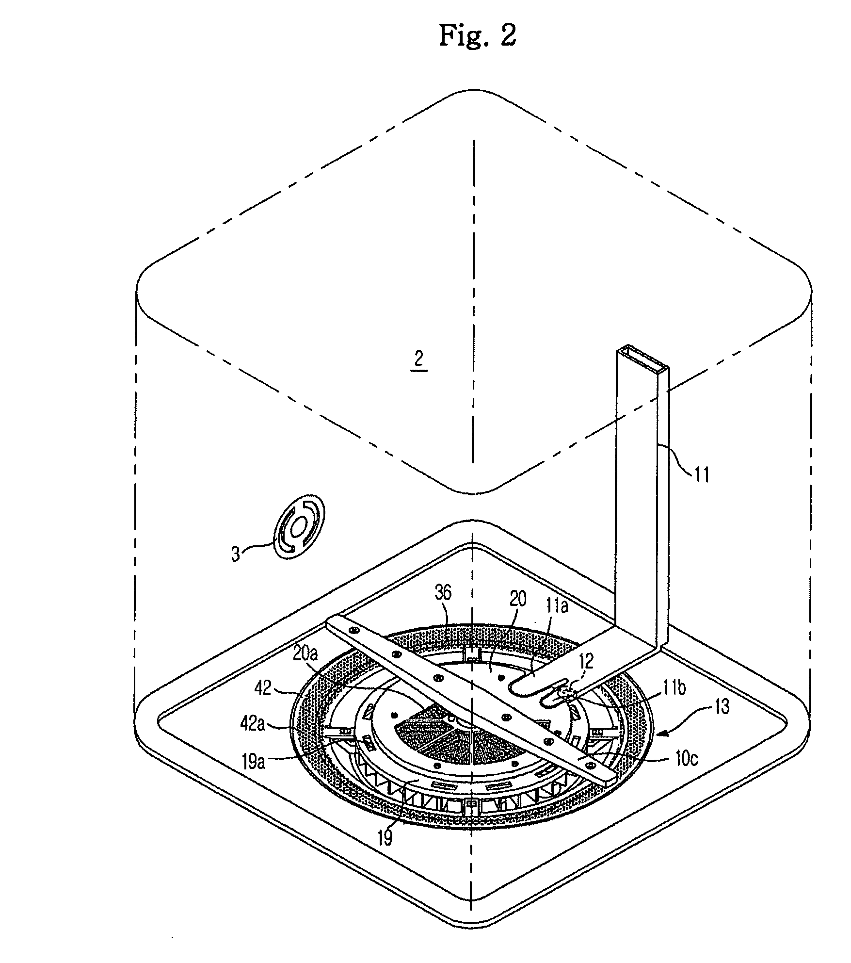 Dish washing machine preventing excessive water pressure