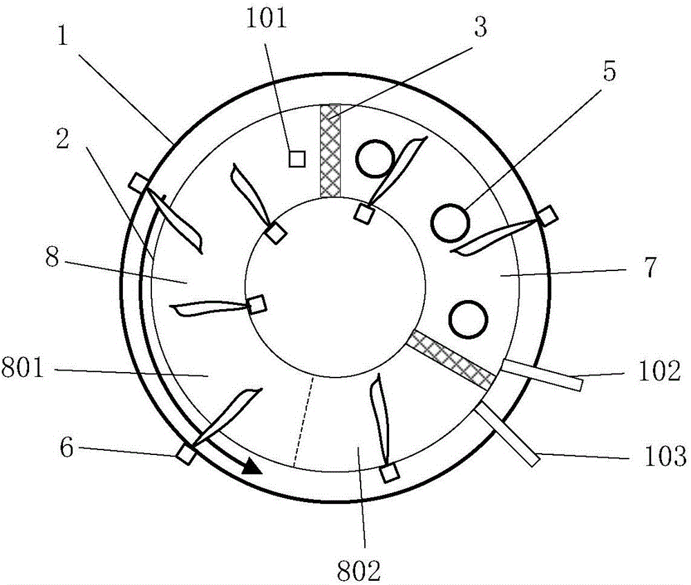 Oxidation-reduction roasting integrated rotary hearth furnace