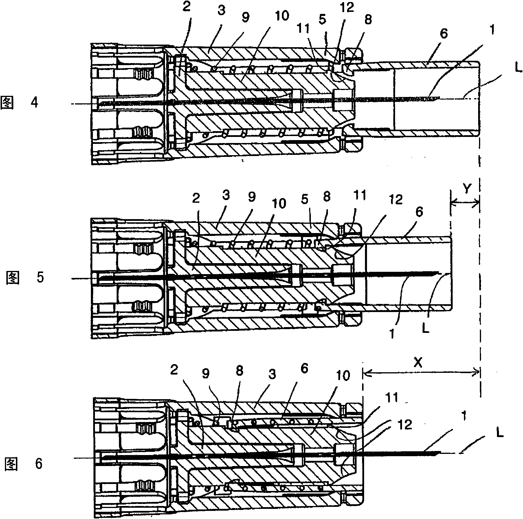 Needle protection device with a blocked protection position