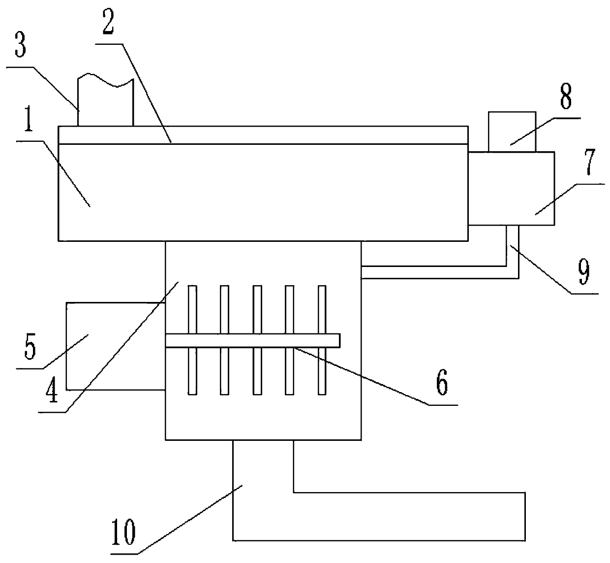 Water injection filtering device for oilfield water injection well