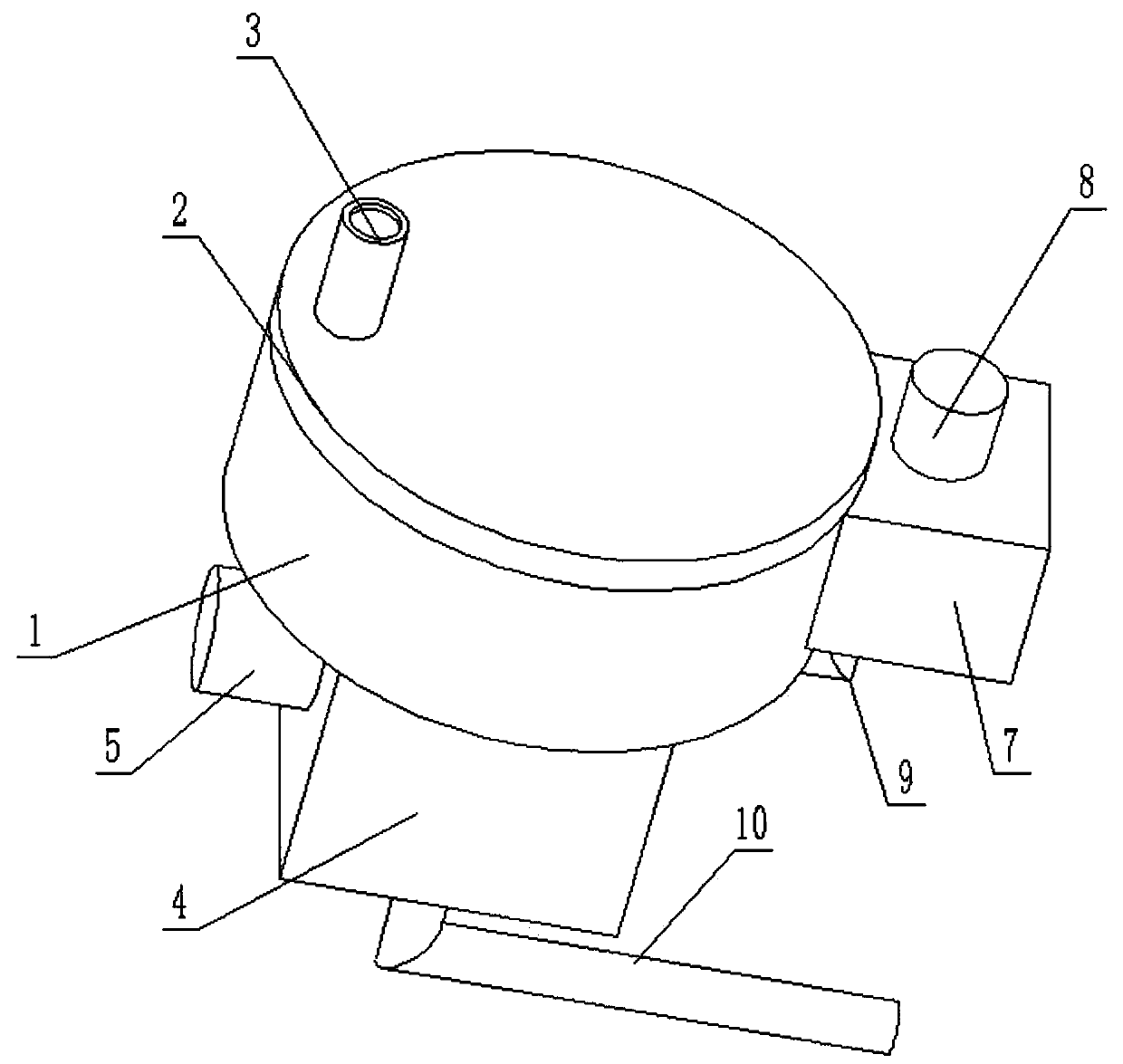 Water injection filtering device for oilfield water injection well