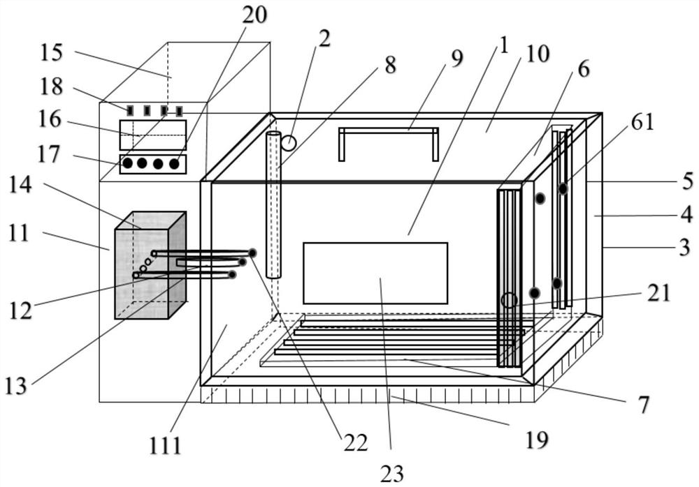 Efficient constant-temperature water bath box used for laboratory and capable of conducting automatic purification