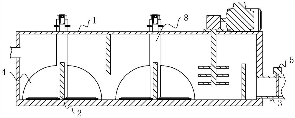 Municipal sewage treatment device