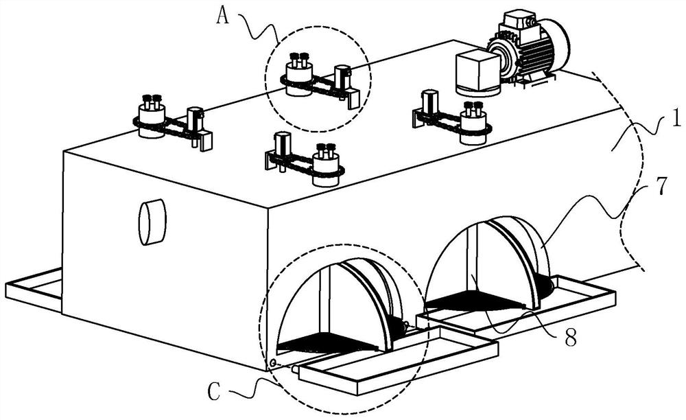 Municipal sewage treatment device