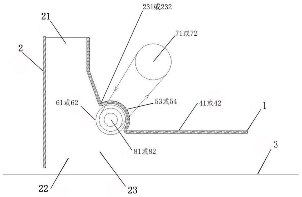 Concrete road shoulder slip form