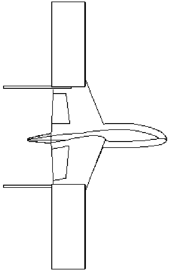 Four-ducted propeller powered fixed-wing unmanned aerial vehicle capable of achieving vertical take-off and landing