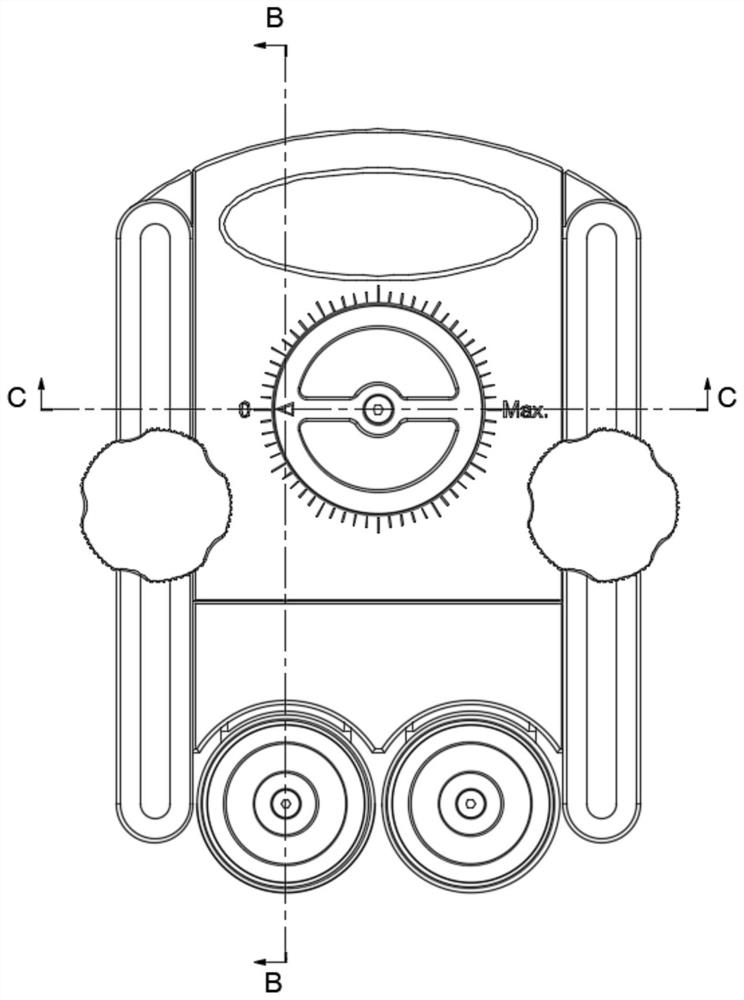 Roller guide pressing device for woodworking cutting