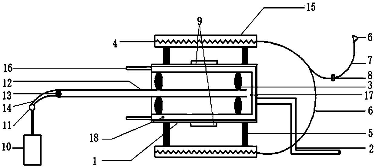 Indoor-volatile-organic-contaminant removing device based on thermal desorption and cooling extraction