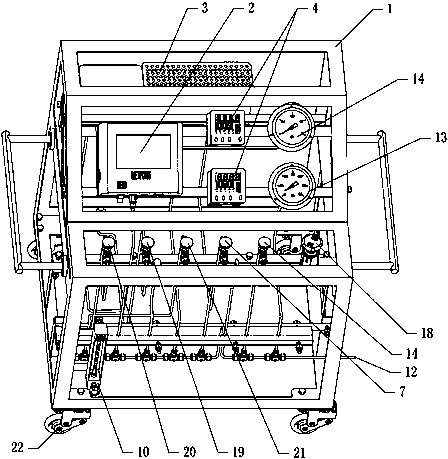 A comprehensive detection device for oil content and dew point